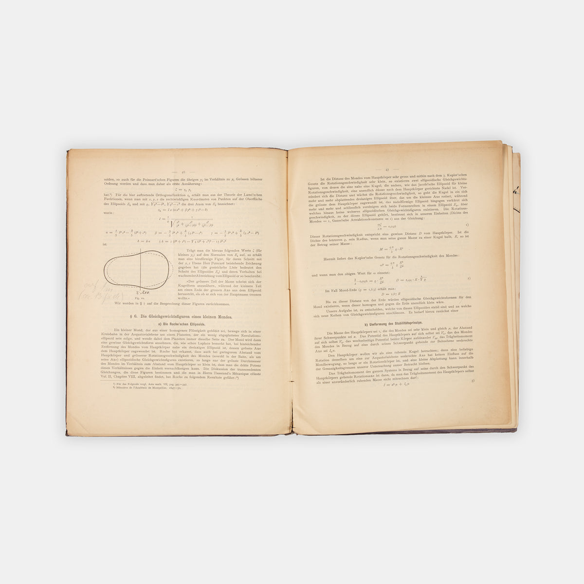 First edition, the rare offprint of astronomer and mathematician Karl Schwarzschild's doctoral dissertation on the theories of Poincaré, Die Poincarésche Theorie, published in 1896.