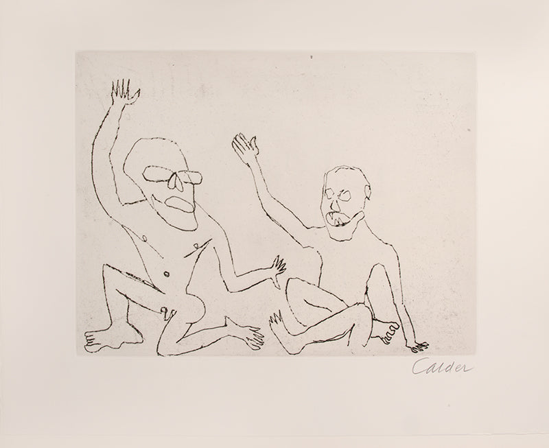 A fine example of the complete portfolio of Calder's illustrations for Cumming's play Santa Claus.