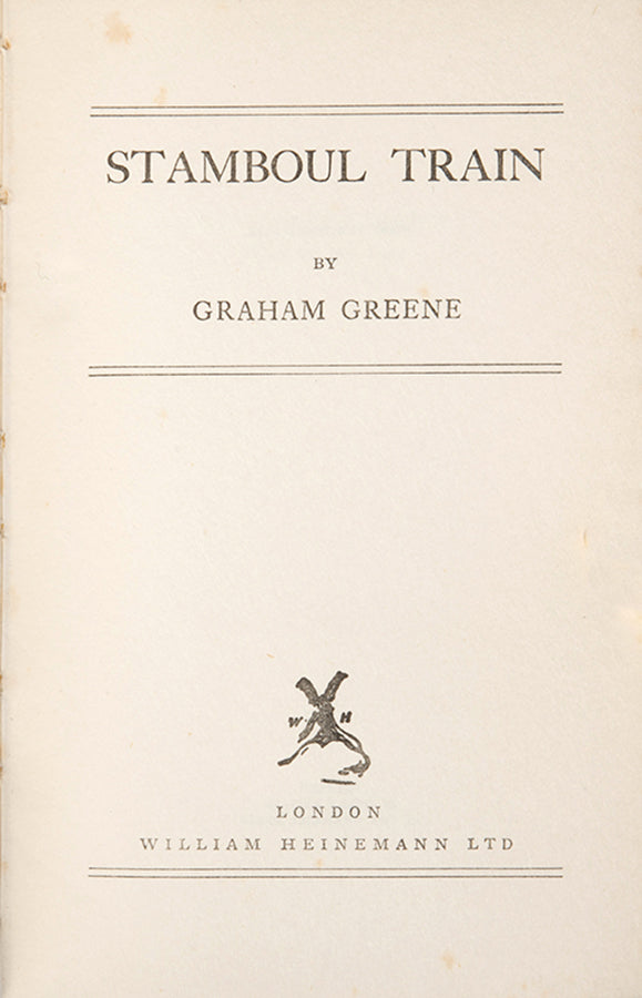First edition, second issue of Stamboul Train by Graham Greene.