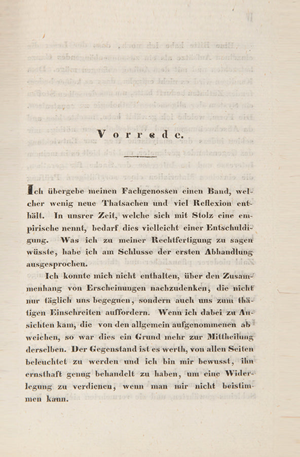 First edition of an important early contribtution to the germ theory of disease, Pathologische Untersuchungen by Gustav Henle, published in 1840.