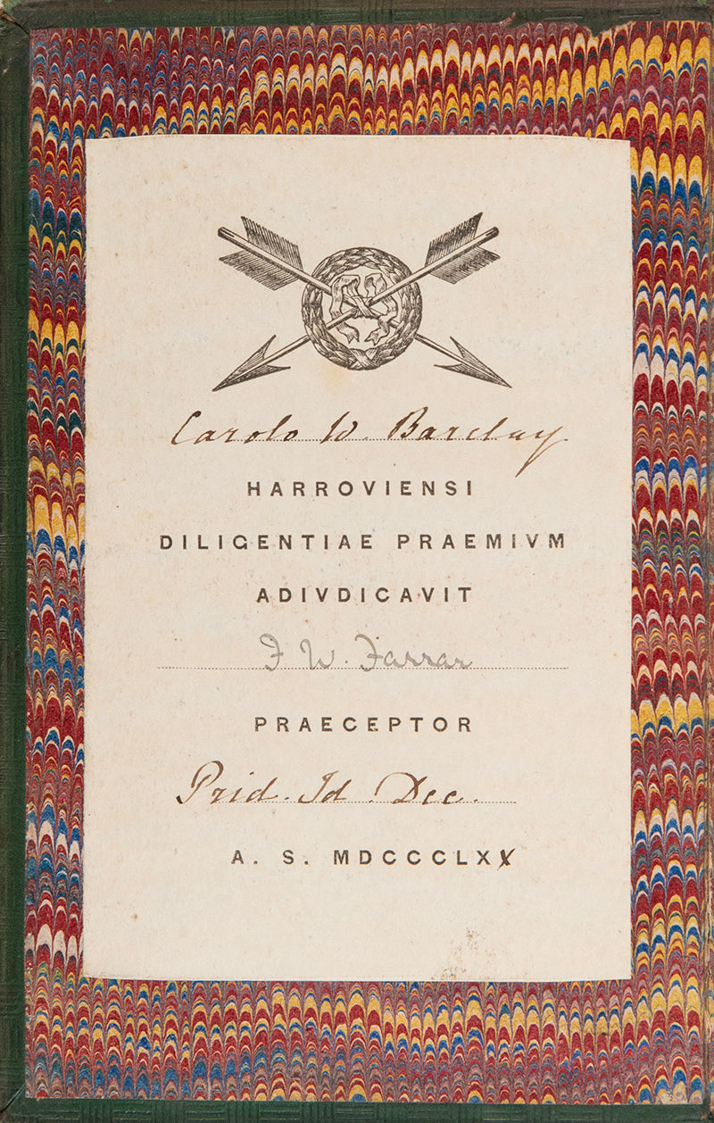 Sir Walter Scott's narrative poem Rokeby, in a prize-binding of Harrow School