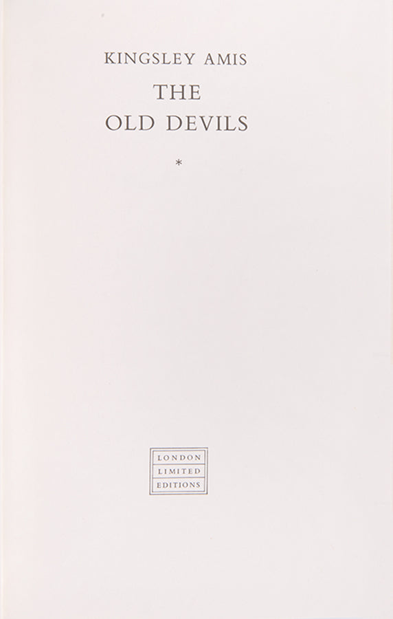 A beautifully bound and signed first edition of Kingsley's Booker Prize winning comic novel.