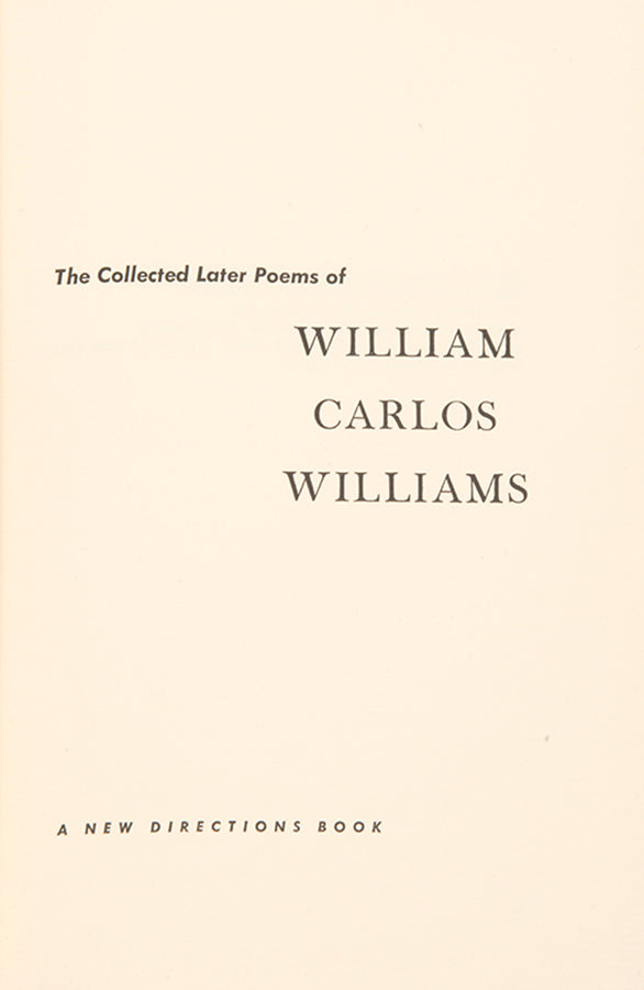 The Collected Later Poems of...