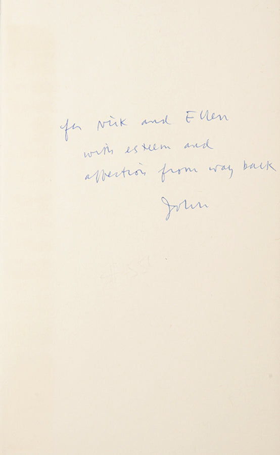 Superb set of first editions by John Updike, each inscribed by the author to his former student, Nicholas Delbanco.