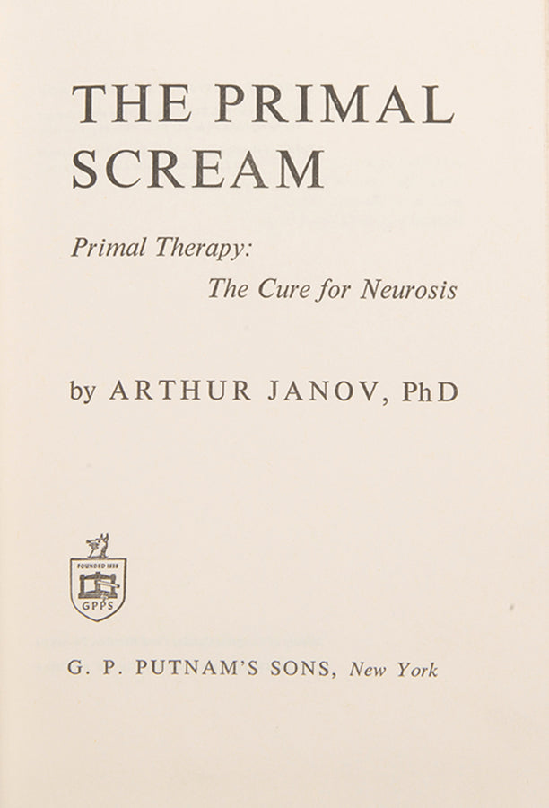 A very good first edition of one of the most famous psychology books of the 20th century, Arthur Janov's The Primal Scream.