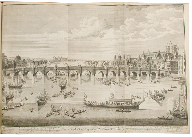The enlarged and preferred second edition of Maitland's The History of London furnished with nearly 100 more plates than the first edition.