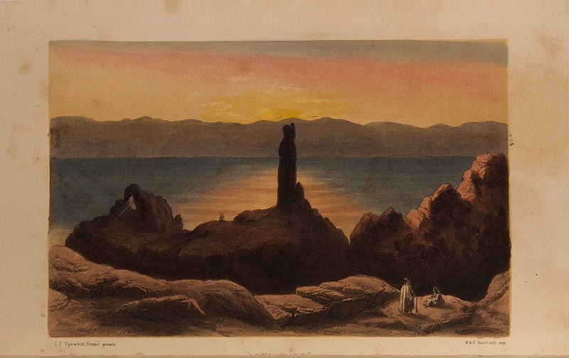 Finely bund first edition of Edward Henry Palmer's the Desert of the Exodus, the first comprehensive exploration of the Sinai, Et Tih, Idumaea, and Moab entirely on foot.