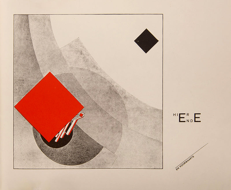 An excellent example of of the deluxe edition limited to 50 copies, signed by El Lissitzky