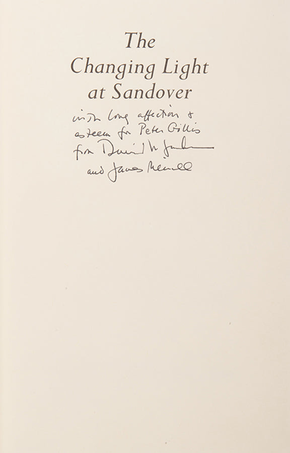 First edition of The Changing Light at Sandover, inscribed by the author and his life partner David Jackson to Peter Gillis.