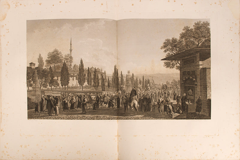 Proof copy, with the plates before letters, of Melling's Voyage Pittoresque de Constantinople et des Rives du Bosphore, 'One of the finest topographical illustrated books ever produced'.