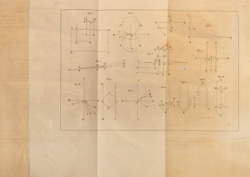 First edition of Pierre Simon Laplace's Traité de Mécanique Céleste (Treatise on Celestial Mechanics), published between 1799 and 1825.