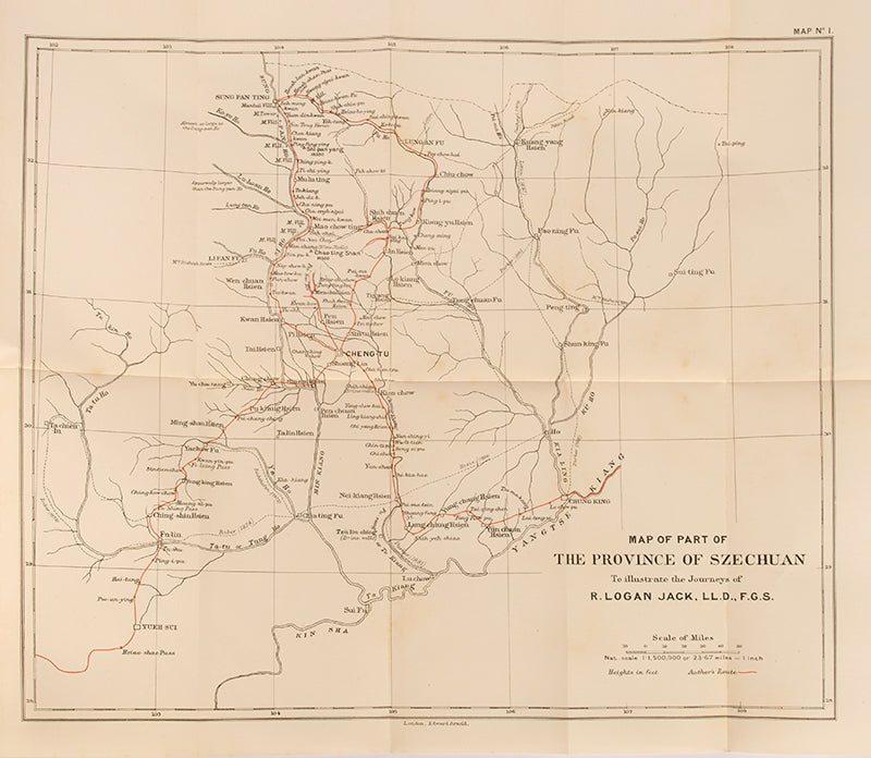 First edition of Robert Logan Jack's The Back Blocks of China, a scarce account of Southern China and Tibet at the time of the Boxer Rebellion.