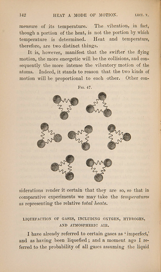 A finely bound copy of Heat: A Mode of Motion by physicist John Tyndall, the sixth edition published in 1880 and presented as a prize by Christ's Hospital, London.