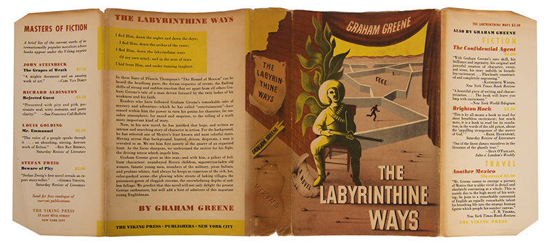 First US edition of The Labyrinthine Ways by Graham Greene, originally published in the UK as The Power and the Glory.