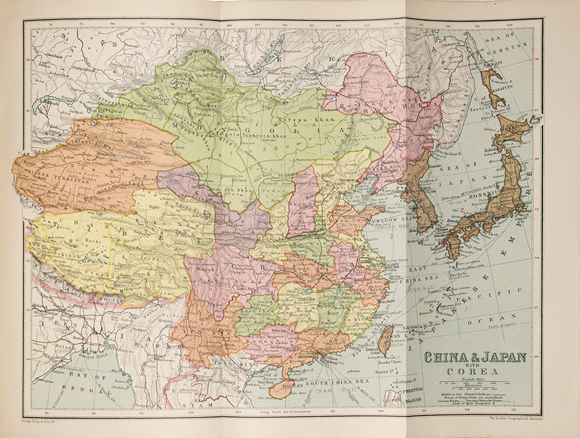First edition of Recent Events and Present Policies in China by John Otway Percy Bland, one of his highly influential works on contemporary China.
