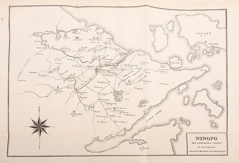 Presentation copy of Wade's With Boat and Gun in the Yangtze Valley, a scace work describing the Yangtze valley including Ningpo, Suzhou, and Nanking.