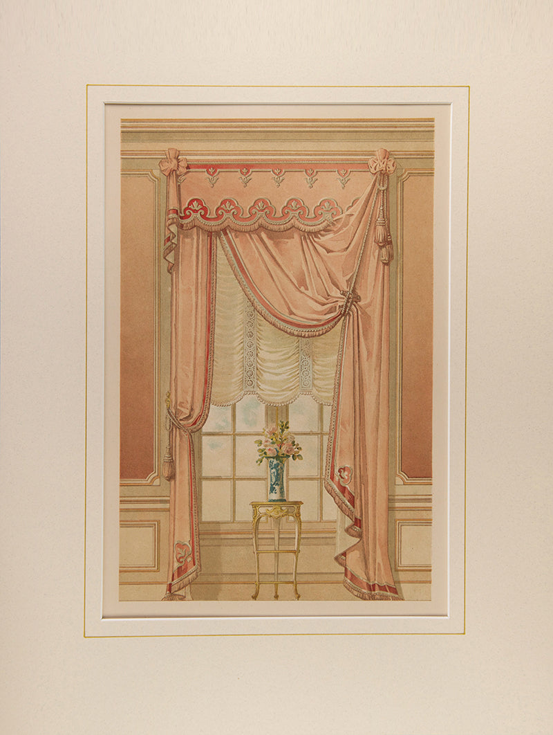 Louis XV style drapes with matching interior. Pl.no.16.