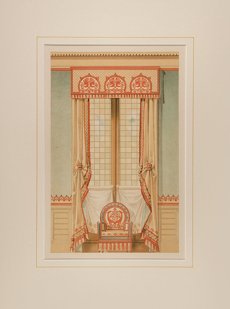 Russian style drapes with matching interior. Pl.no.20.