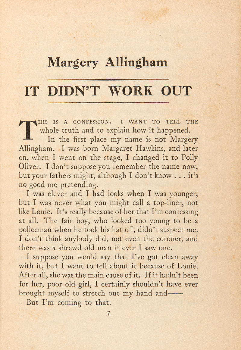 First edition, first imrpession copy of Six against the yard, with original dust jacket, featuring six short stories contributed by leading detective club authors