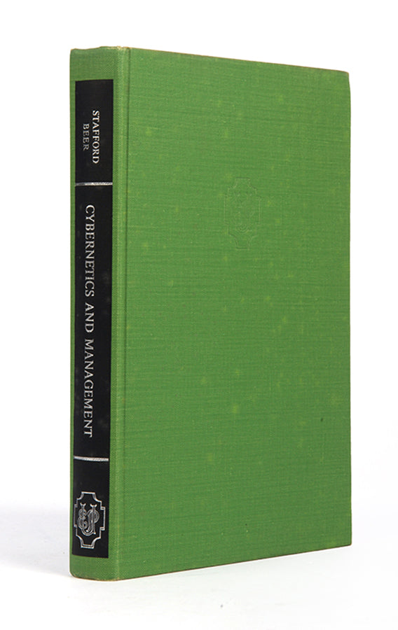 First edition of Cybernetics and Management by Stafford Beer, a rare work on large corporations as complex systems that should be approached from an information science perspective.