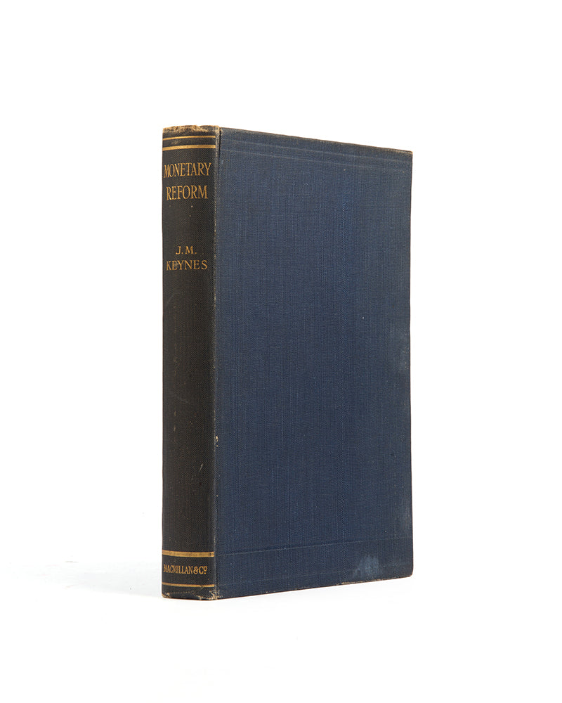 A 'Presentation Copy' of John Maynard Keynes' important work on inter-war monetary policy, A Tract on Monetary Reform