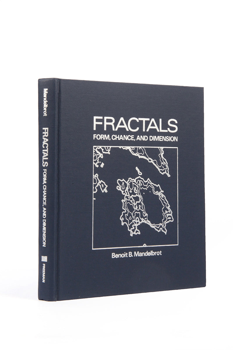 First English language edition, first printing, of the book that introduced Benoit Mandelbrot's revolutionary fractal mathematics to the world, Fractals: Form, Chance & Dimension, 1977.