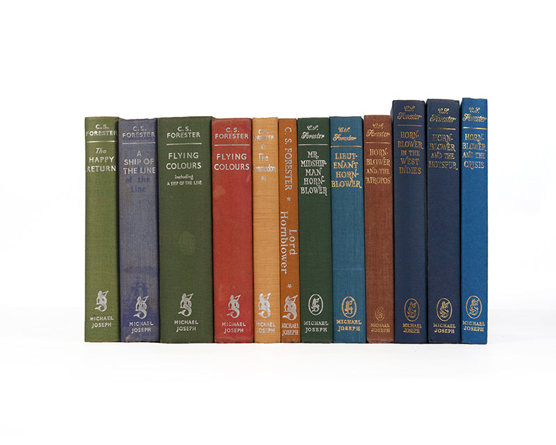 First editions of the complete Hornblower novels, with two vols signed by the author.