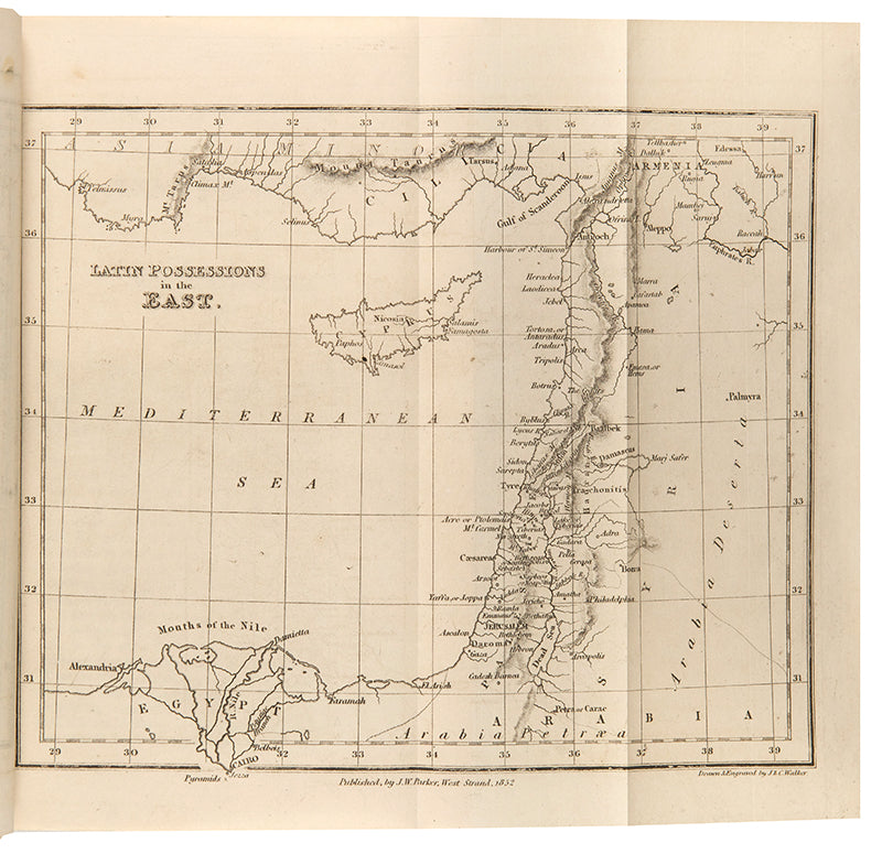 A handsome copy of Thomas Keightley's history of the Crusades, illustrated with in-text designs and two folding maps