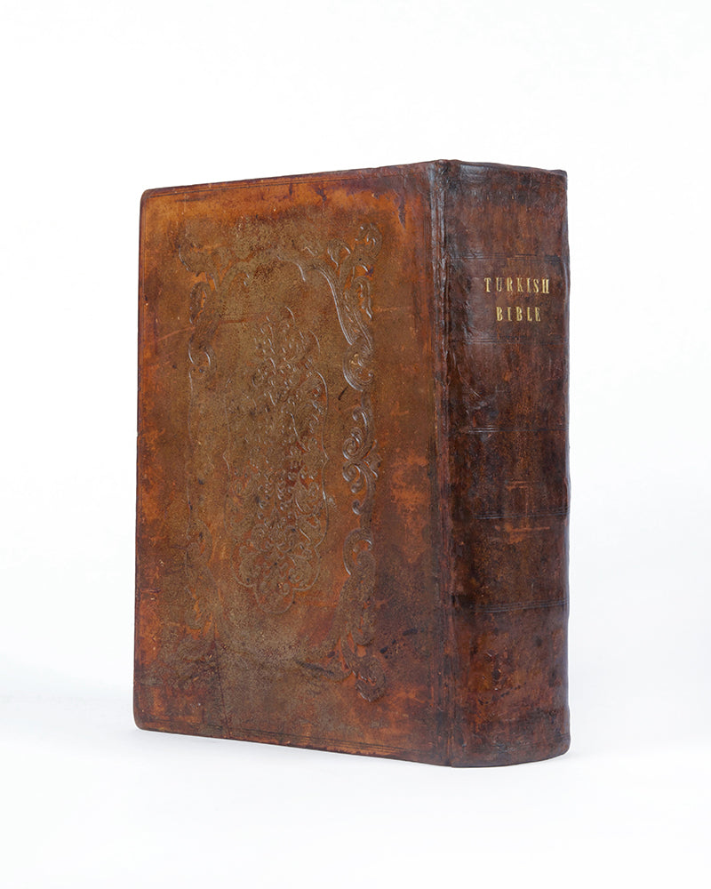 Edition Princeps f the Bible in Osmanli printed in Paris in 1827.