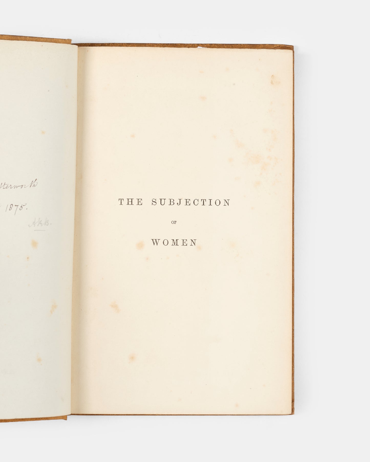 The final lifetime edition of Mill's pioneeing essay in defence of women's rights, The Subjection of Women