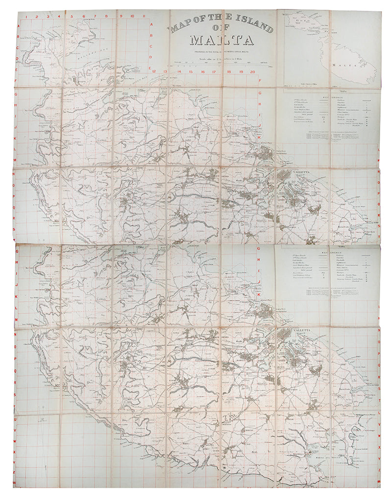 Map of the Island of Malta.