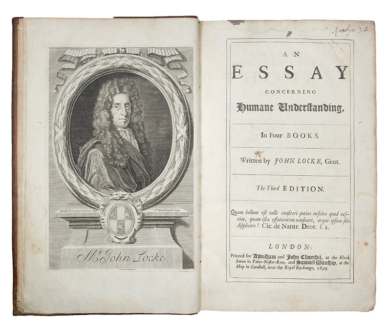 The third edition of John Locke's major philosophical work, An Essay Concerning Humane Understanding