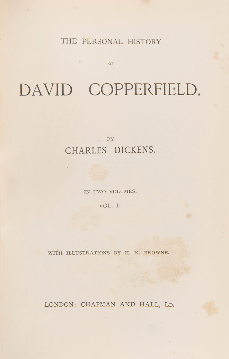 Handsome example of the Authentic Edition, complete works in 30 volumes, printed from the edition corrected by Charles Dickens in 1867 and 1888, illustrated by Cruikshank
