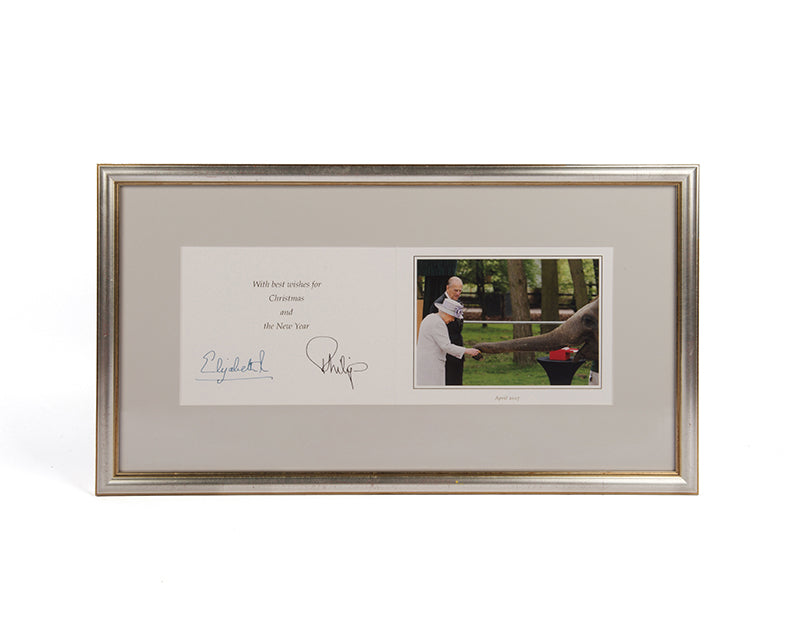 Showing the Her Majesty Queen Elizabeth with his Royal Highness the Duke of Edinburgh.....