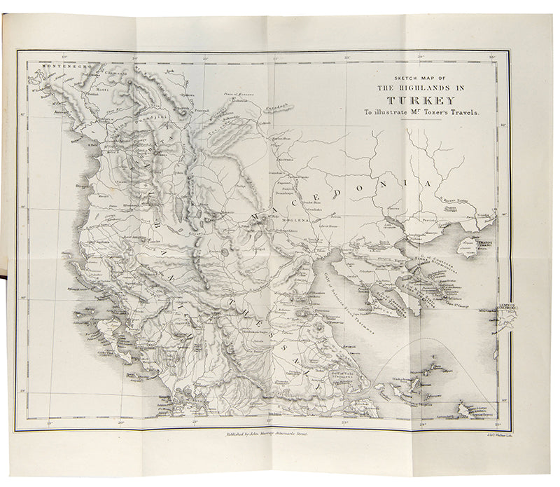 First edition of Researches in the Highlands of Turkey by Henry Tozer, scarce to find in such an unopened and unread state.