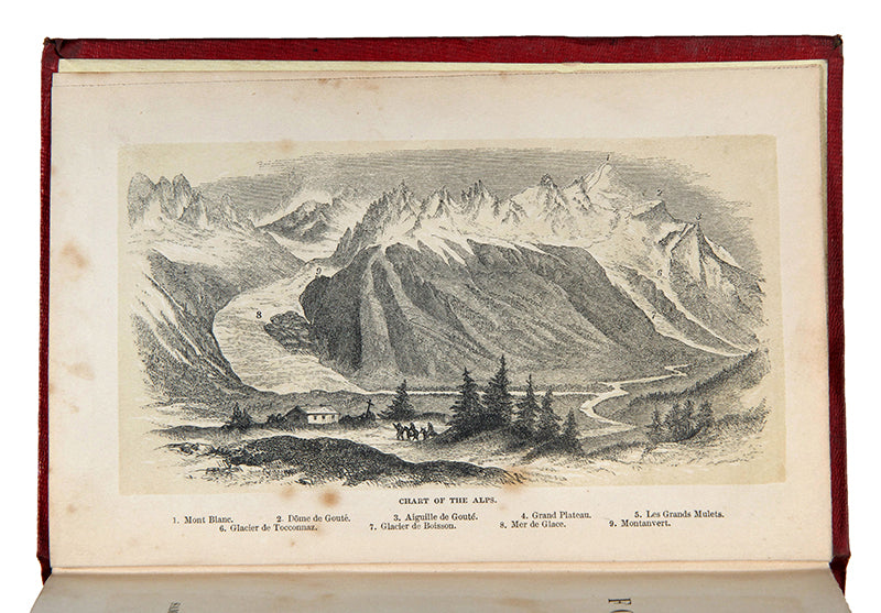 First edition of Sunny Memories of Foreign Lands by Harriet Beecher Stowe, the travel work written she wrote of her lecture tour of Britain, France, and Germany following the publication of Uncle Tom's Cabin.