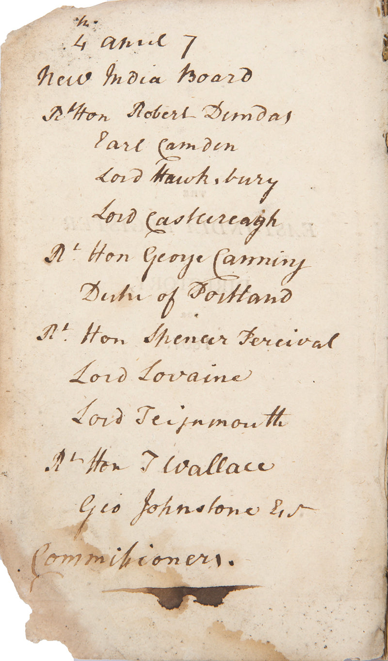 The East-India Register and Directory for 1807 by John Mathison and Alexander Mason, a scarce early edition of the EIC registry with the hand-coloured map.
