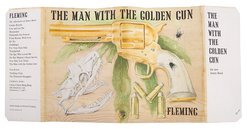 The man with the Golden Gun, by Ian Fleming, a 1st edition copy, in near fine condtion