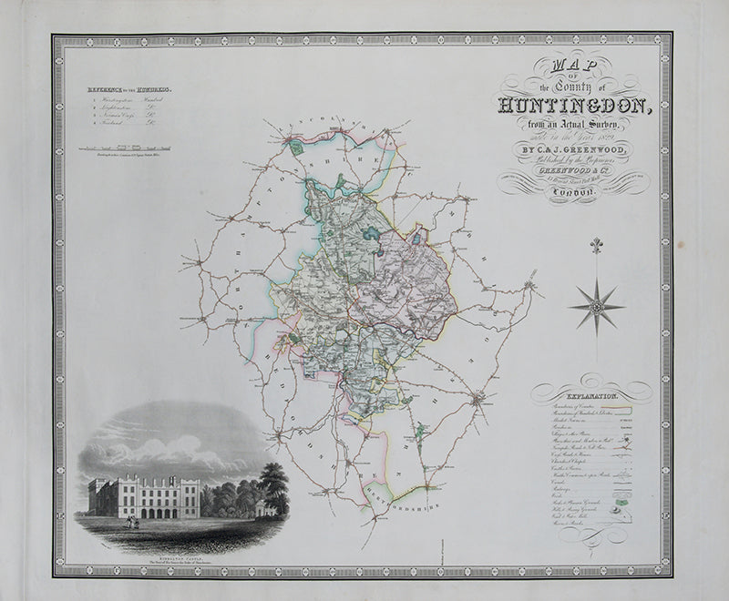 Map of the County of Huntingdon,