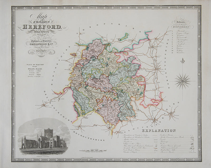 Map of the County of Hereford,