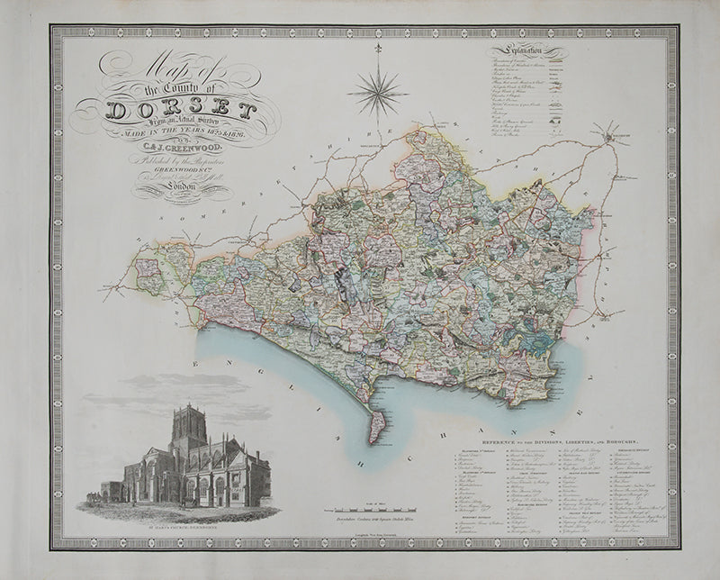 Map of the County of Dorset,
