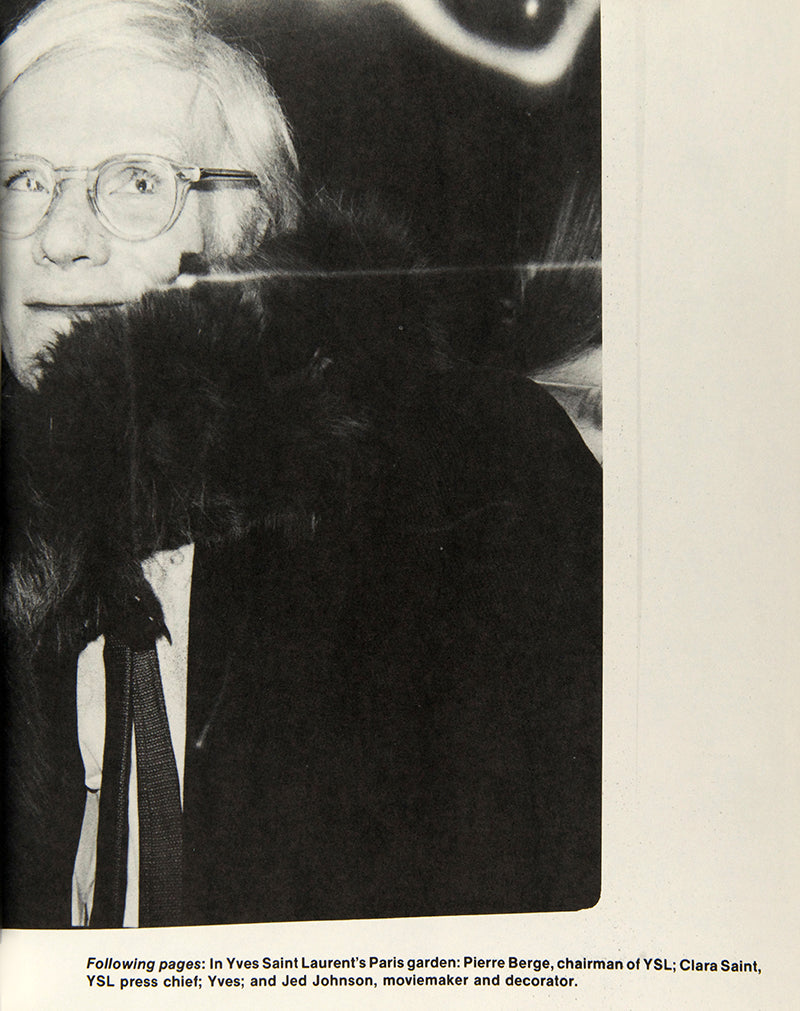 Andy Warhol's Exposures features his photographs and profiles of many of his famous friends including Liza Minnelli, Steve Rubell, Bianca Jagger, Halston, André Leon Talley, and Diana Vreeland.