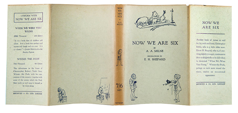 Milne and Shepard's Now We Are Six comprises a delighful collection of rhymes and verses, some, such as 'Us Two' and 'The Friend' feature Winnie-The-Pooh