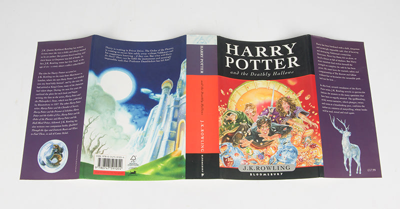 The first edition, first impression of J.K. Rowling's Harry Potter and the Deathly Hallows, a fine copy in the pictorial dustjacket
