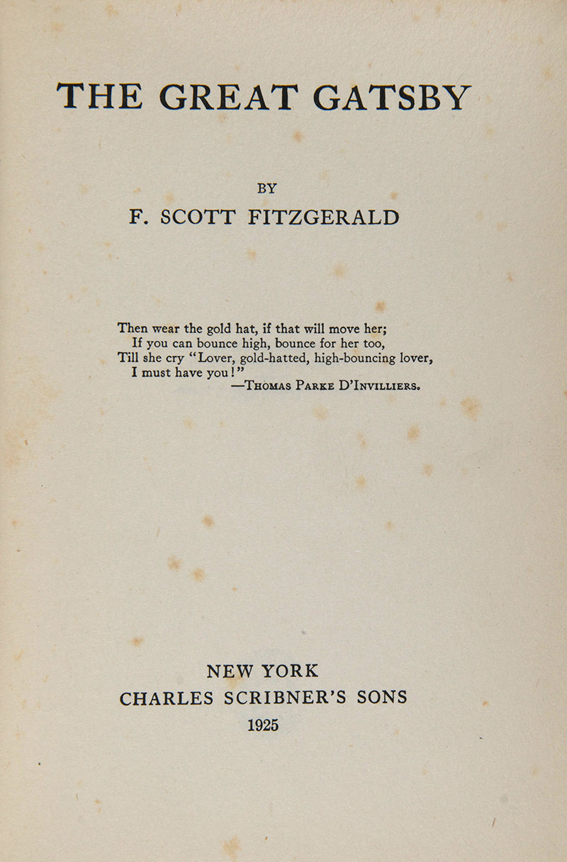 The Great Gatsby.