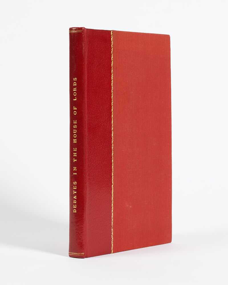 First edition of An Authentic Account of the Debates in the House of Lords, scarce and important pamphlet recounting the debates in the House which would result in Pitt's India Act of 1784.
