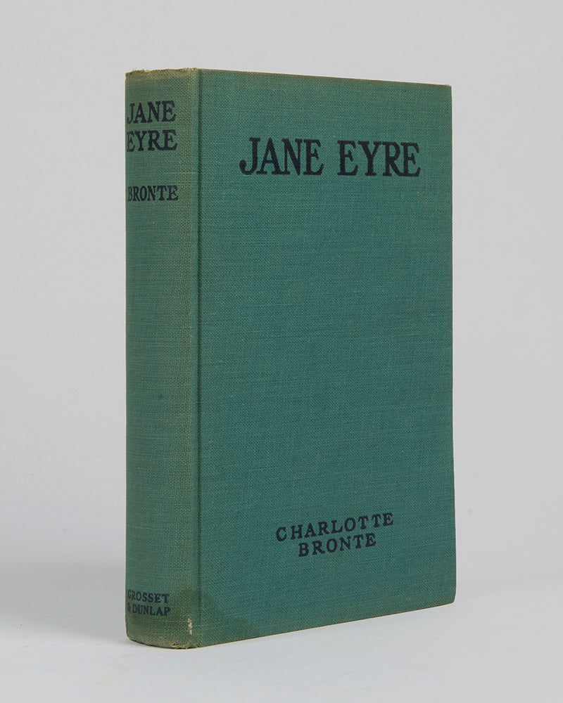 A rare photoplay edition of Jane Eyre published to coincide with the 20th Century Fox film starring Orson Welles and Joan Fontaine, with the two leads appearing on the dust jacket.