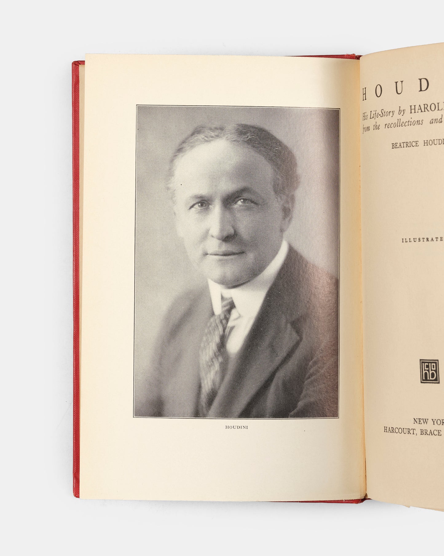 First edition of Houdini by Harold Kellock.