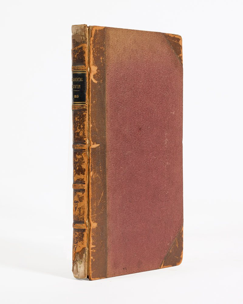 First edition of The Complete Monumental Register by M Derozario, one of the first attempts to record the graves and gravestone inscriptions of burials around the area of Calcutta.