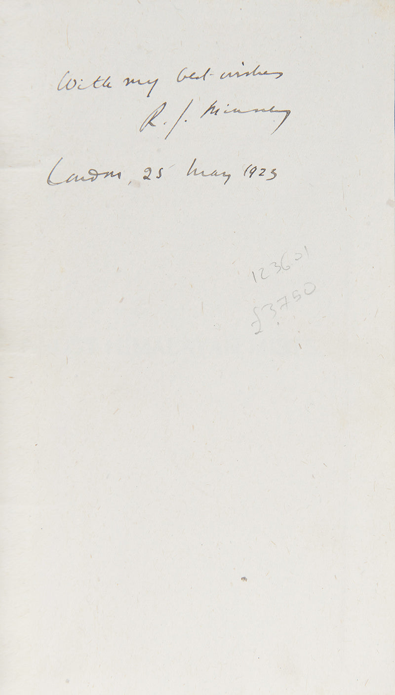 Signed first edition of Midst Himalayan Mists by Rubeigh James Minney, a noted journalist and travel enthusiast.